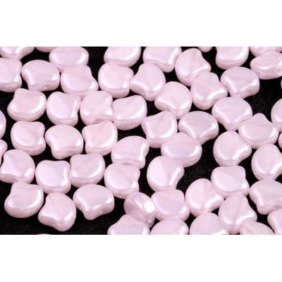 Matubo Ginko Beads 7.5mm - Opal Pink White Luster | Czech Glass