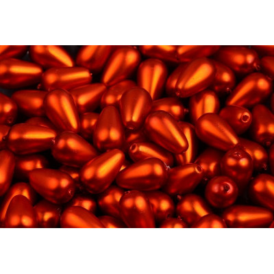 Pear Waxed Beads N. 6C Red