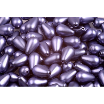 Pear Waxed Beads  N. 13C Violet