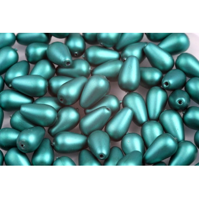 Pear Waxed Beads N. 17C Green