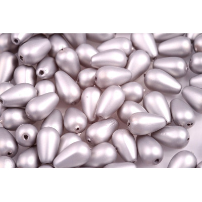 Pear Waxed Beads N. 20C Chrome