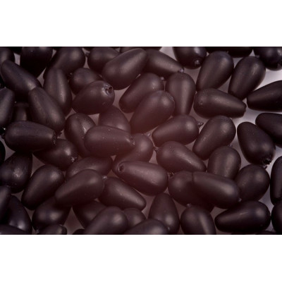 Pear Waxed Beads  N. 21C Black