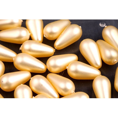 Pear Waxed Beads  N. 2B Gold