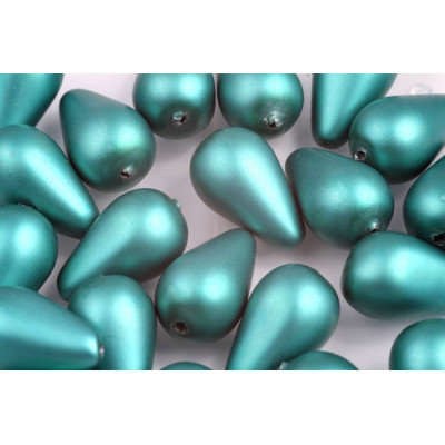 Pear Waxed Beads N. 17A Green