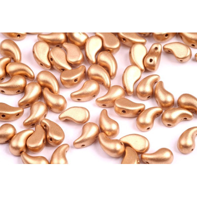 Zoliduo Left 5x8mm N. 73 WHITE ALABASTER GOLD BRONZ