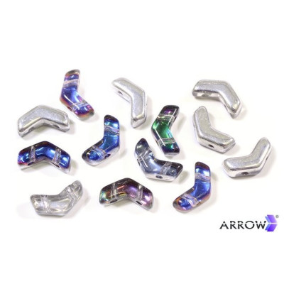 Arrow beads 5x8 mm N. 12 CRYSTAL VITRAIL