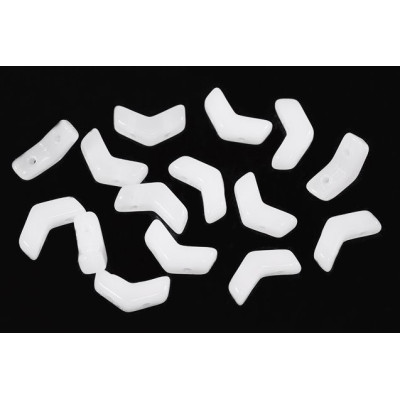 Arrow Bead N. 14 OPAQUE CHALK WHITE