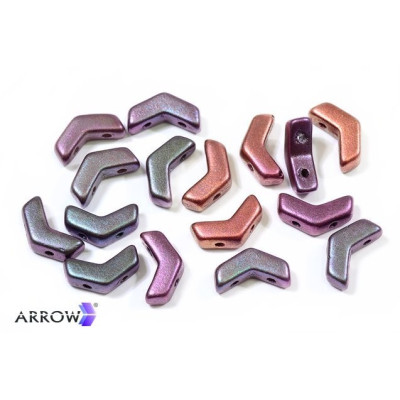Arrow beads 5x8 mm N. 15 CRYSTAL GOLD RAINBOW