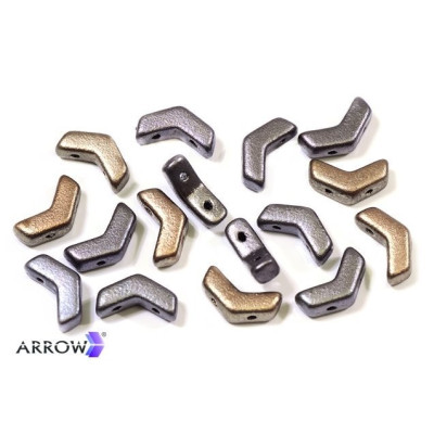 Arrow Bead N. 16 CRYSTAL GREY RAINBOW
