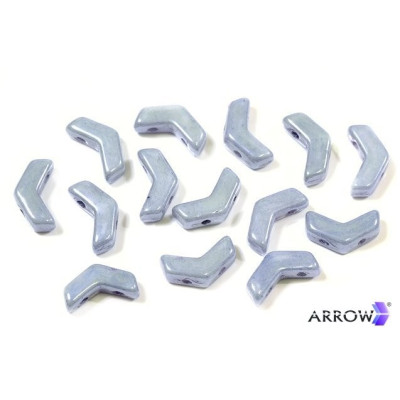 Arrow Bead N. 19 CHALK BLUE LUSTER