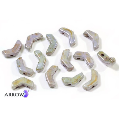 Arrow Bead N. 22 CHALK BLUE GLAZE