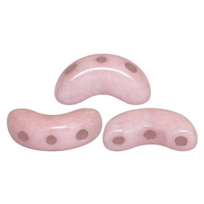 Arcos® par Puca® 5x10mm Opaque Light Rose Ceramic 14494 | Glass Beads