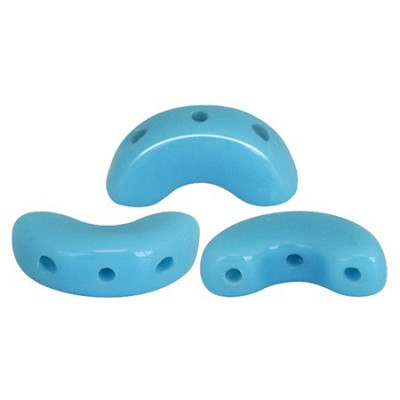 Arcos® par Puca® 5x10mm Opaque Blue Turquoise 63030 | Czech Beads