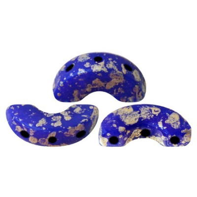 Arcos® par Puca® Opaque Sapphire Splash 5x10mm 33050/94401 | Beads