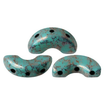 Arcos par Puca Turquoise Bronze 63130/15496 | 5x10mm 3-Hole Beads