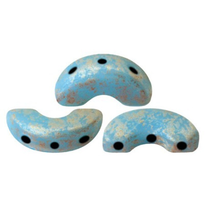 Arcos par Puca 5x10mm Opaque Turquoise Splash 63030/94401 | 14pcs