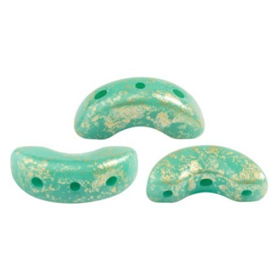 Arcos® par Puca® Turquoise Splash 5x10mm 63130/94401 | Czech Beads