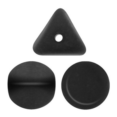 Ilos® par Puca® Matte Black 5x5mm 23980/84100 | Czech Glass Beads