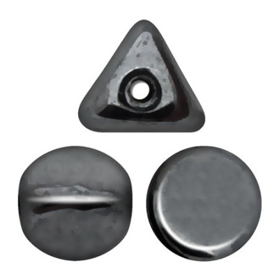 Ilos par Puca 5x5mm Jet Hematite 23980/14400 | Czech Glass Beads