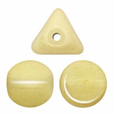 Ilos par Puca Beads 5x5mm Opaque Ivory Ceramic 03000/14401 | 20pc