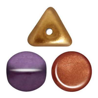 Ilos par Puca Yellow Gold Metallic Iris 00030/01620 | Czech Beads