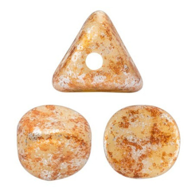 Ilos par Puca Beads Opaque Beige Tweedy 13020/45703 | 5mm Czech Glass