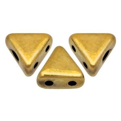 Khéops par Puca Gold Metallic 6x6mm Beads 00030/26440 | 5g