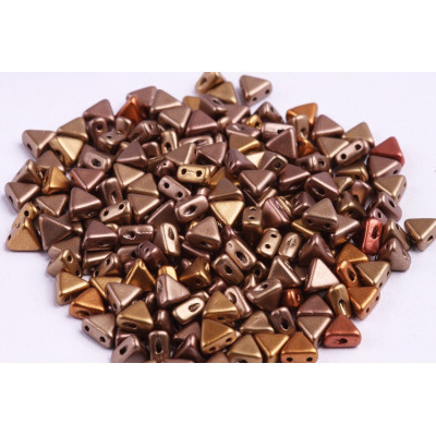 Khéops par Puca 6x6mm Gold Rainbow 00030/01610 | Czech Glass