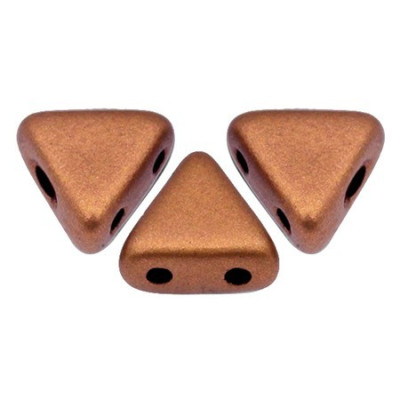 Khéops® par Puca® 6x6mm Copper Gold Mat 00030/01780 | Czech Beads