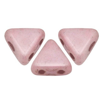 Khéops® par Puca® 2-Hole Triangle Beads Rose 03000/14494 | 6mm