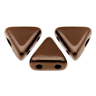 Khéops® par Puca® 6x6mm Jet Copper 23980/14435 | Czech Glass