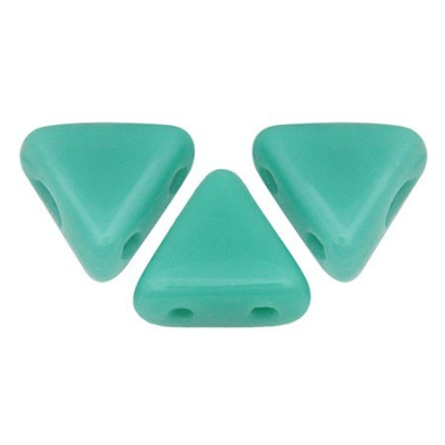 Khéops par Puca Triangle Beads Opaque Green Turquoise 63130