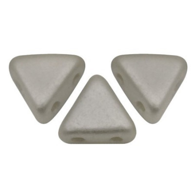 Khéops® par Puca® 6x6mm Opaque Grey 43020 | Czech Glass Beads