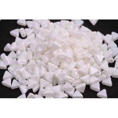 Khéops® par Puca® Opaque White Silk Mat 02010/29571 | 6mm Beads