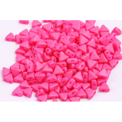 Khéops par Puca 6mm Matte Neon Pink 92606 | Czech Glass Beads