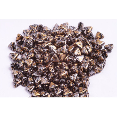 Khéops® par Puca® 6mm Tweedy Gold 23980/45704 | Czech Glass