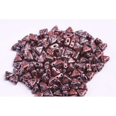 Khéops® par Puca® Tweedy Red 23980/45705 | 2-Hole Triangle Beads