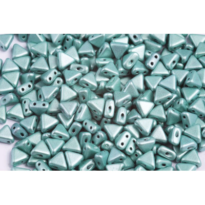 Khéops par Puca Metallic Mat Light Green 23980/79051 | 6mm Beads