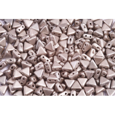 Khéops par Puca 6mm Metallic Mat Beige 23980/79080 | Czech Beads