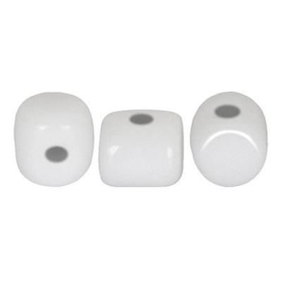 Minos® par Puca® Opaque White 03000 | 3x2.5mm Czech Glass Beads