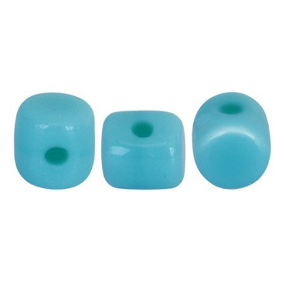 Minos par Puca 3x2.5mm Opaque Blue Turquoise 63020 | Czech Beads