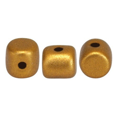 Minos par Puca 3x2.5mm Bronze Gold Mat 00030/01740 | Czech Beads