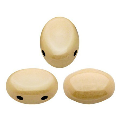 Samos par Puca Beads 5x7mm Opaque Beige 14413 | Czech Glass