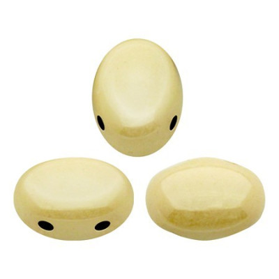 Samos par Puca Beads 5x7mm Ivory Ceramic 03000/14401 | Czech Glass