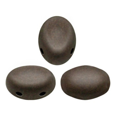 Samos par Puca 5x7mm Dark Bronze Mat 23980/84415 | Glass Beads