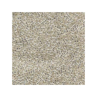 MIYUKI Delica 10/0 N. 203 SILVER LINED CRYSTAL