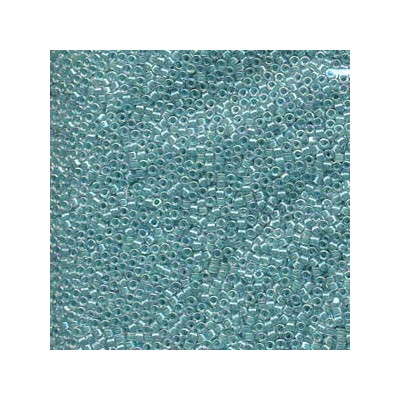 MIYUKI Delica 10/0 N. 223 LINED AQUA BLUE AB)