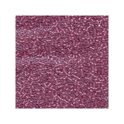 MIYUKI Delica 10/0 N. 268 SPARKLING ROSE LINED CRYSTAL