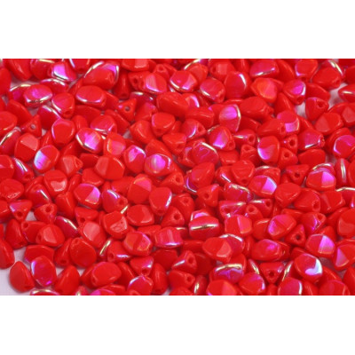 Red Czech Glass Pinch Beads 5x5mm 83180/28701 | Rutkovsky