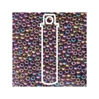 MIYUKI Round 11/0 N. 524 METALLIC PURPLE GOLD IRIS